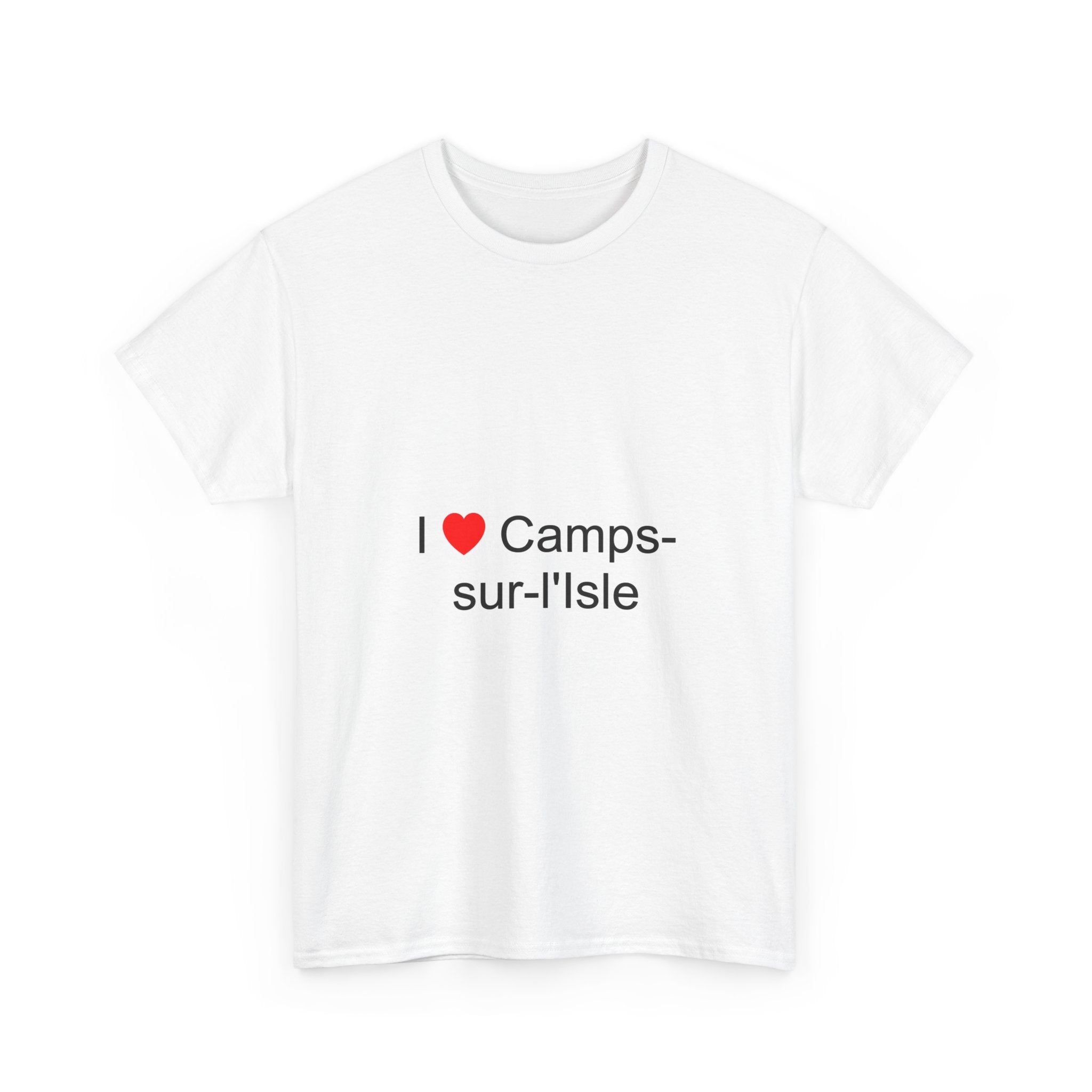 T-shirt I love camps-sur-l'isle