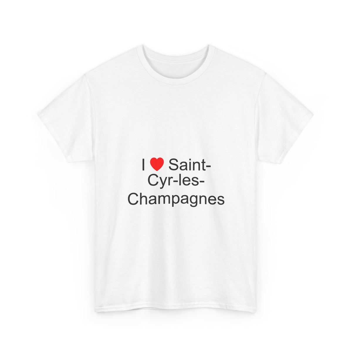 T-shirt I love saint-cyr-les-champagnes