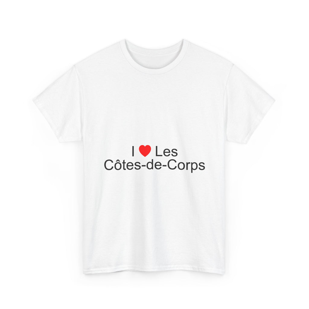 T-shirt I love les côtes-de-corps