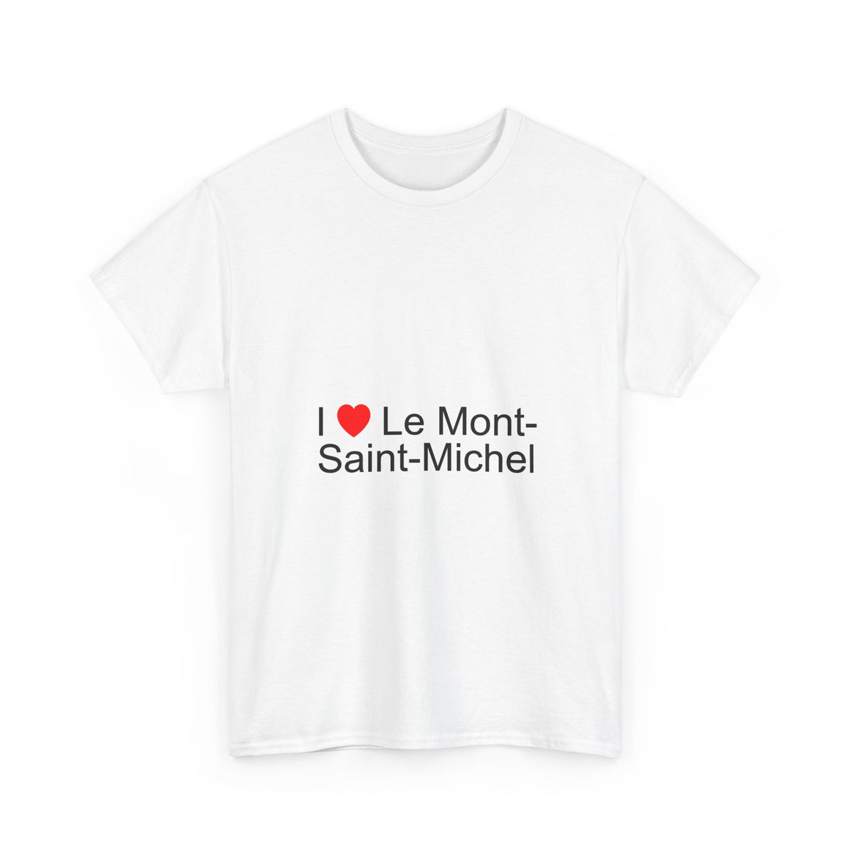 T-shirt I Love Le Mont-Saint-Michel - cadeau souvenir Manche Normandie Citeeshirt