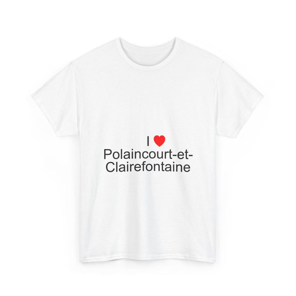 T-shirt I love polaincourt-et-clairefontaine