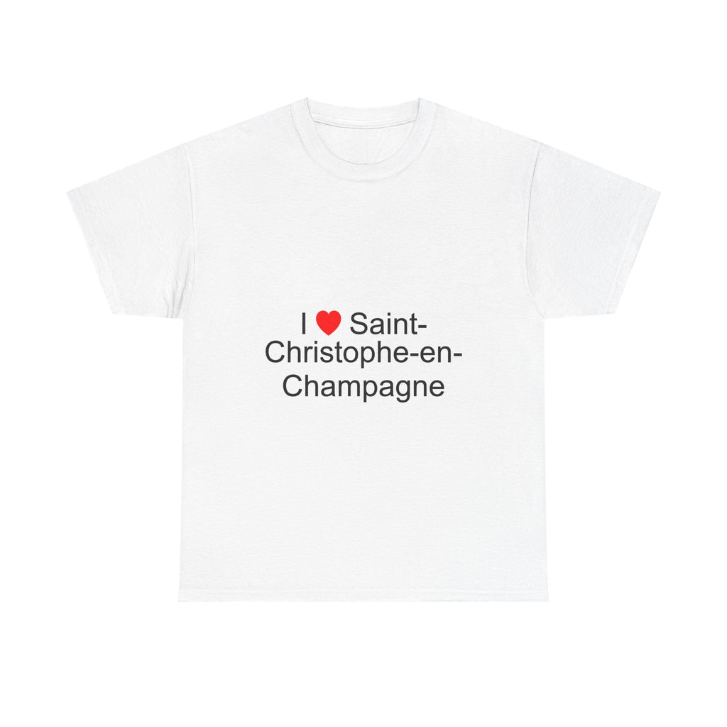 T-shirt I love saint-christophe-en-champagne