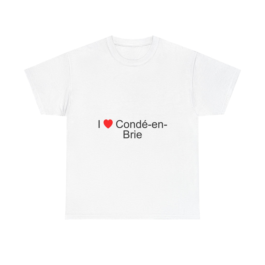 T-shirt I love condé-en-brie