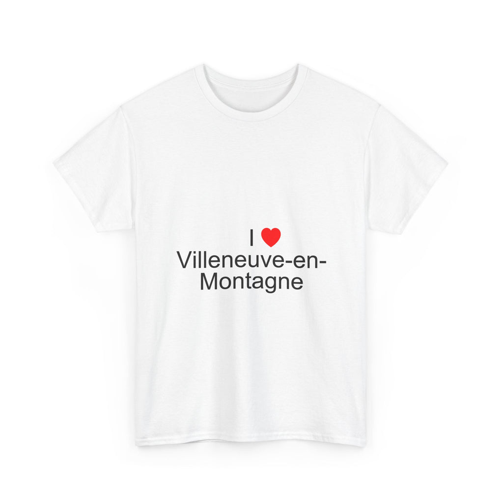 T-shirt I love villeneuve-en-montagne