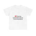 T-shirt I love sainte-colombe-de-la-commanderie
