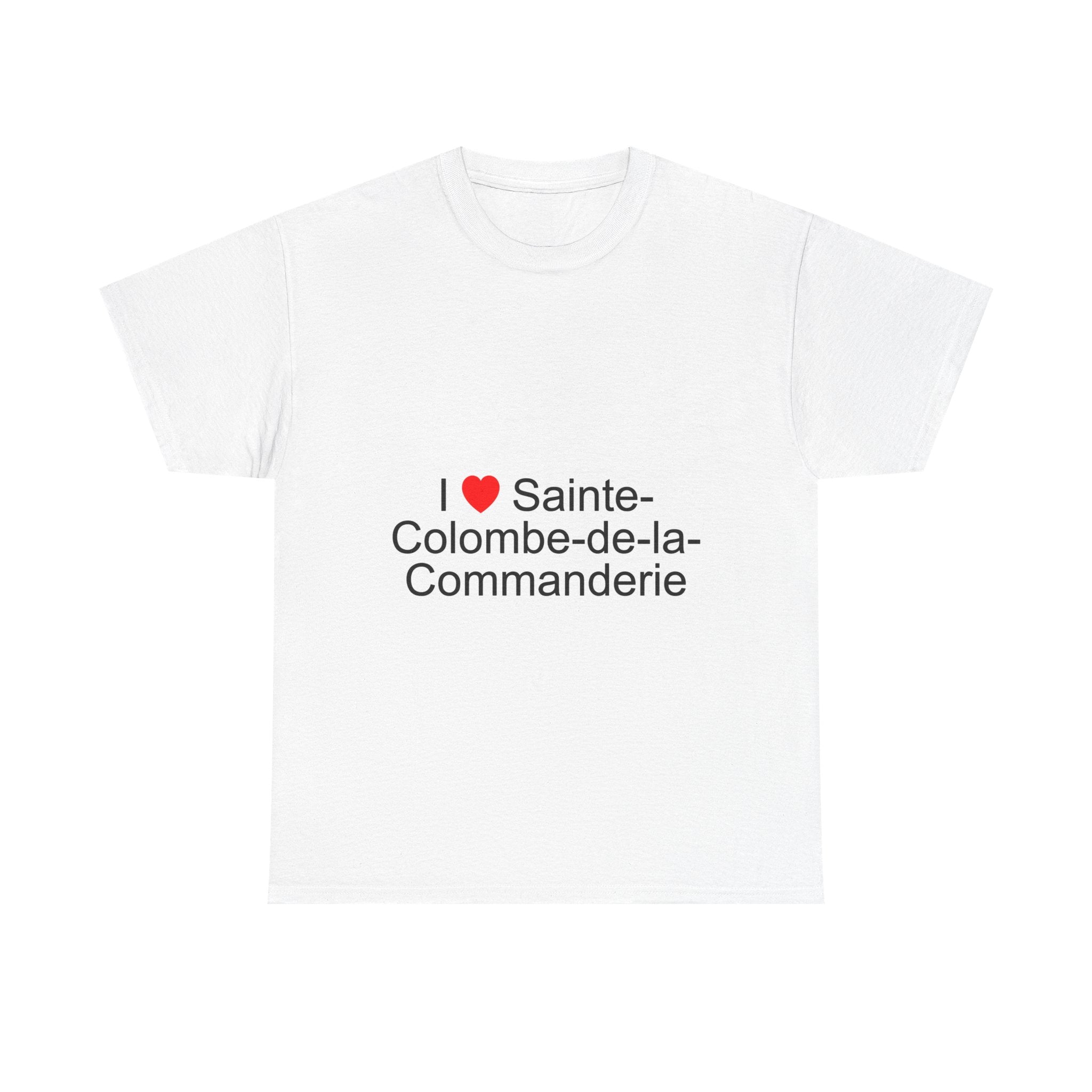 T-shirt I love sainte-colombe-de-la-commanderie