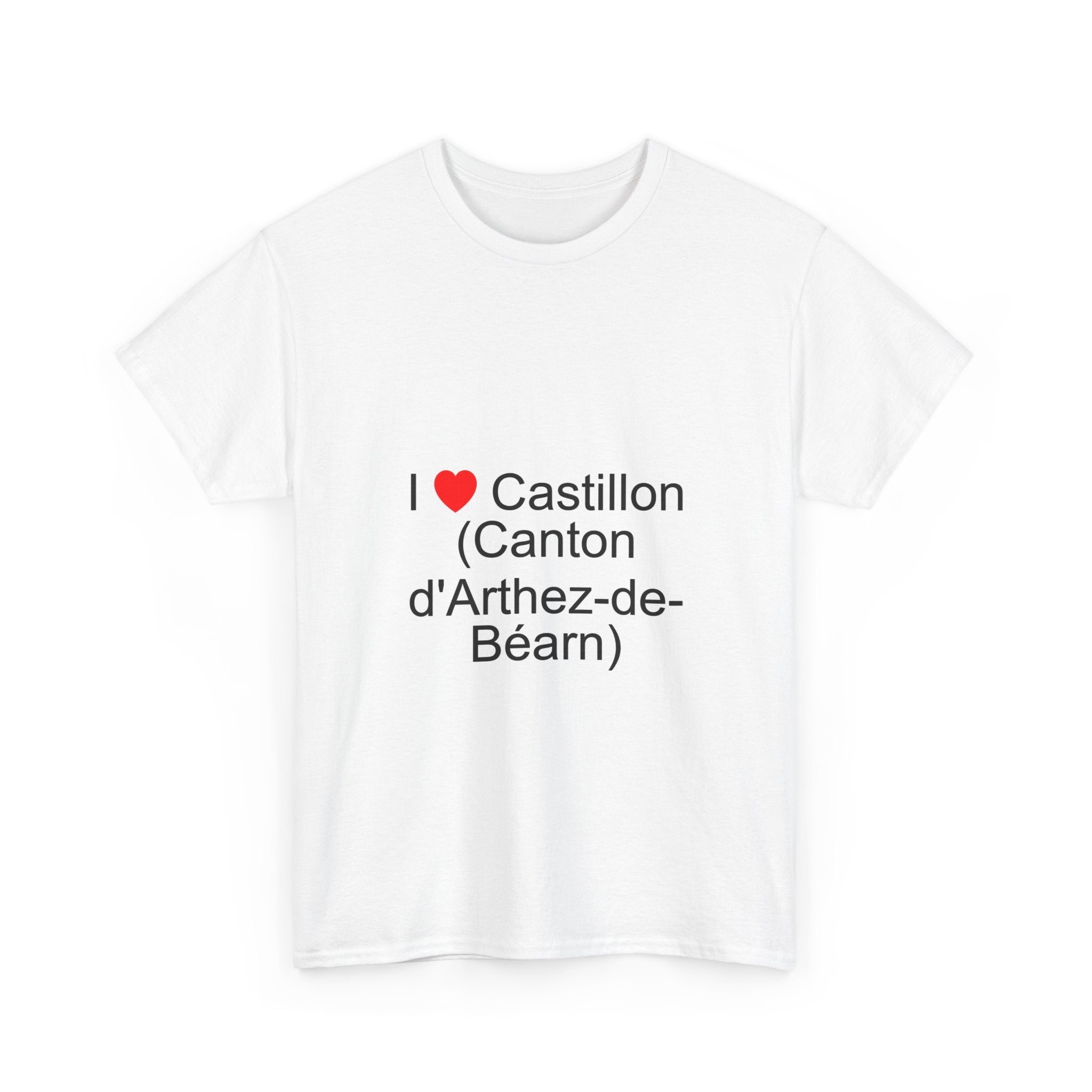 T-shirt I love castillon (canton d'arthez-de-béarn)
