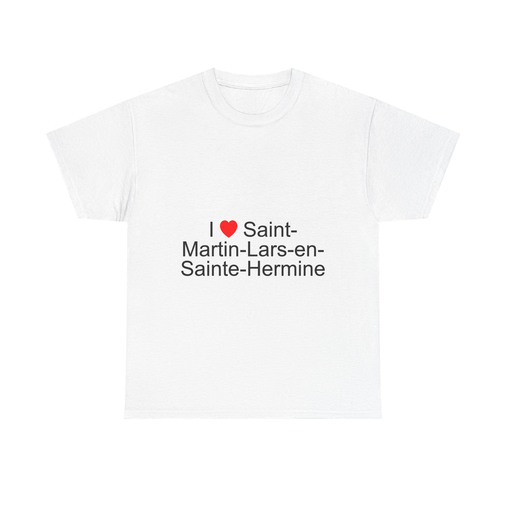 T-shirt I love saint-martin-lars-en-sainte-hermine