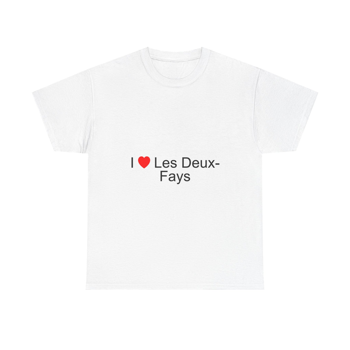 T-shirt I love les deux-fays