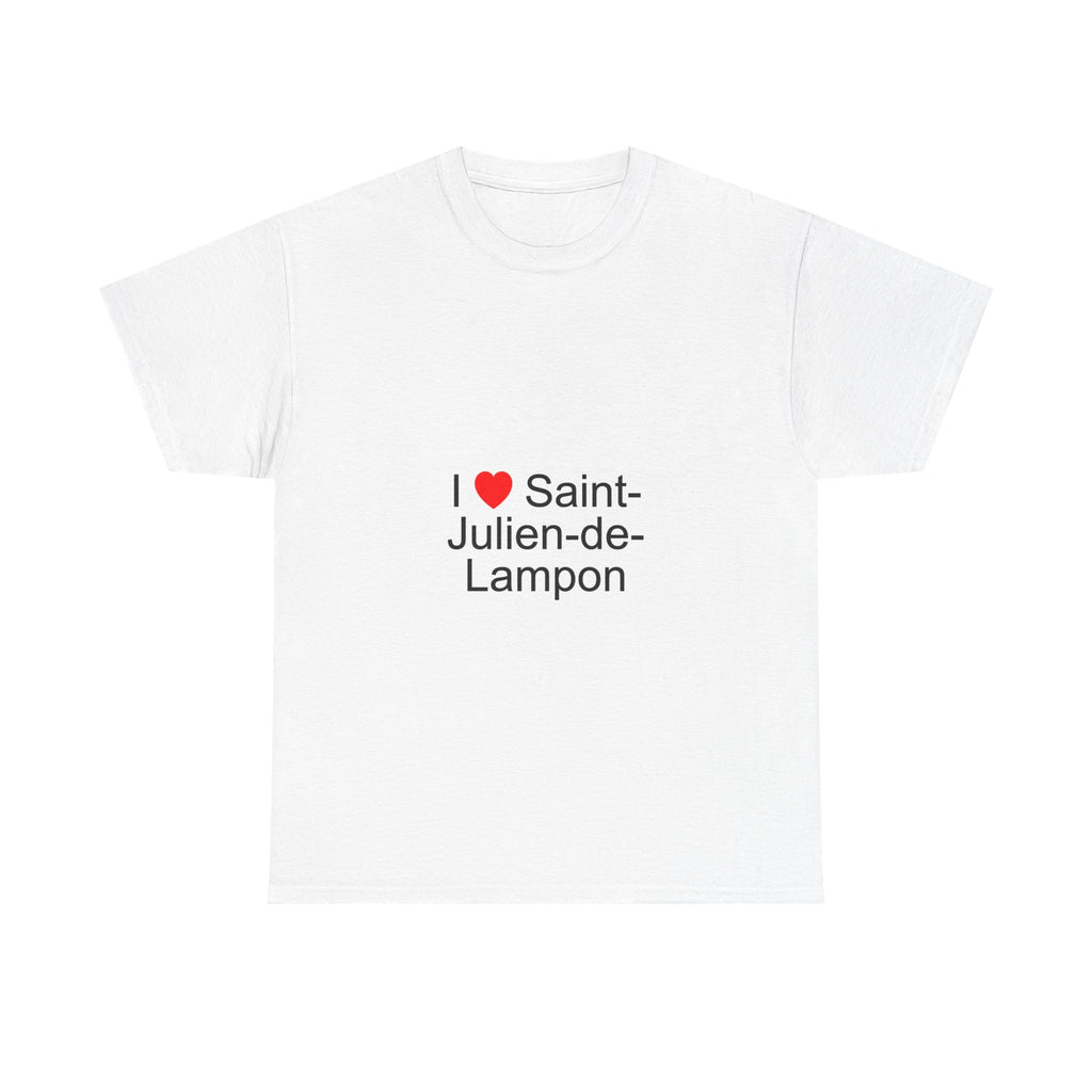 T-shirt I love saint-julien-de-lampon