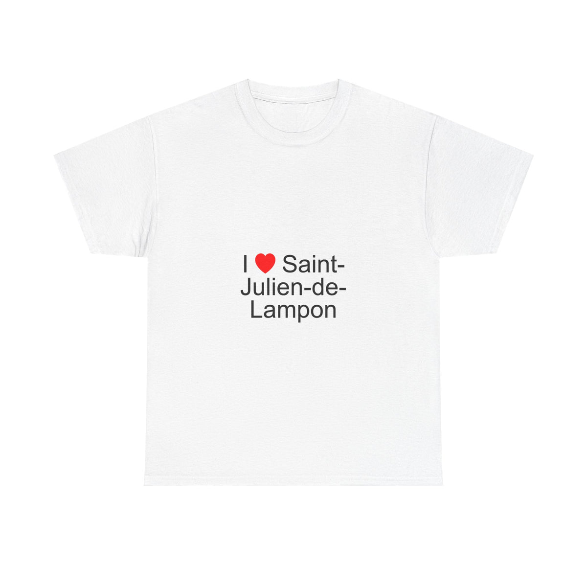 T-shirt I love saint-julien-de-lampon