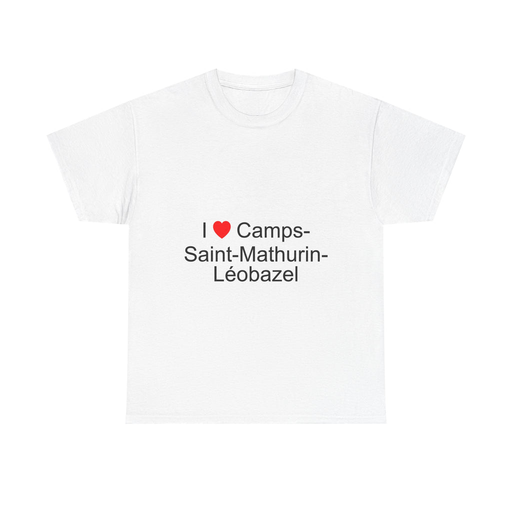 T-shirt I love camps-saint-mathurin-léobazel