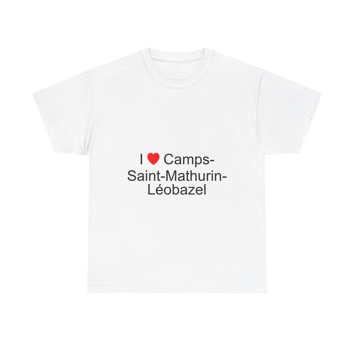 T-shirt I love camps-saint-mathurin-léobazel