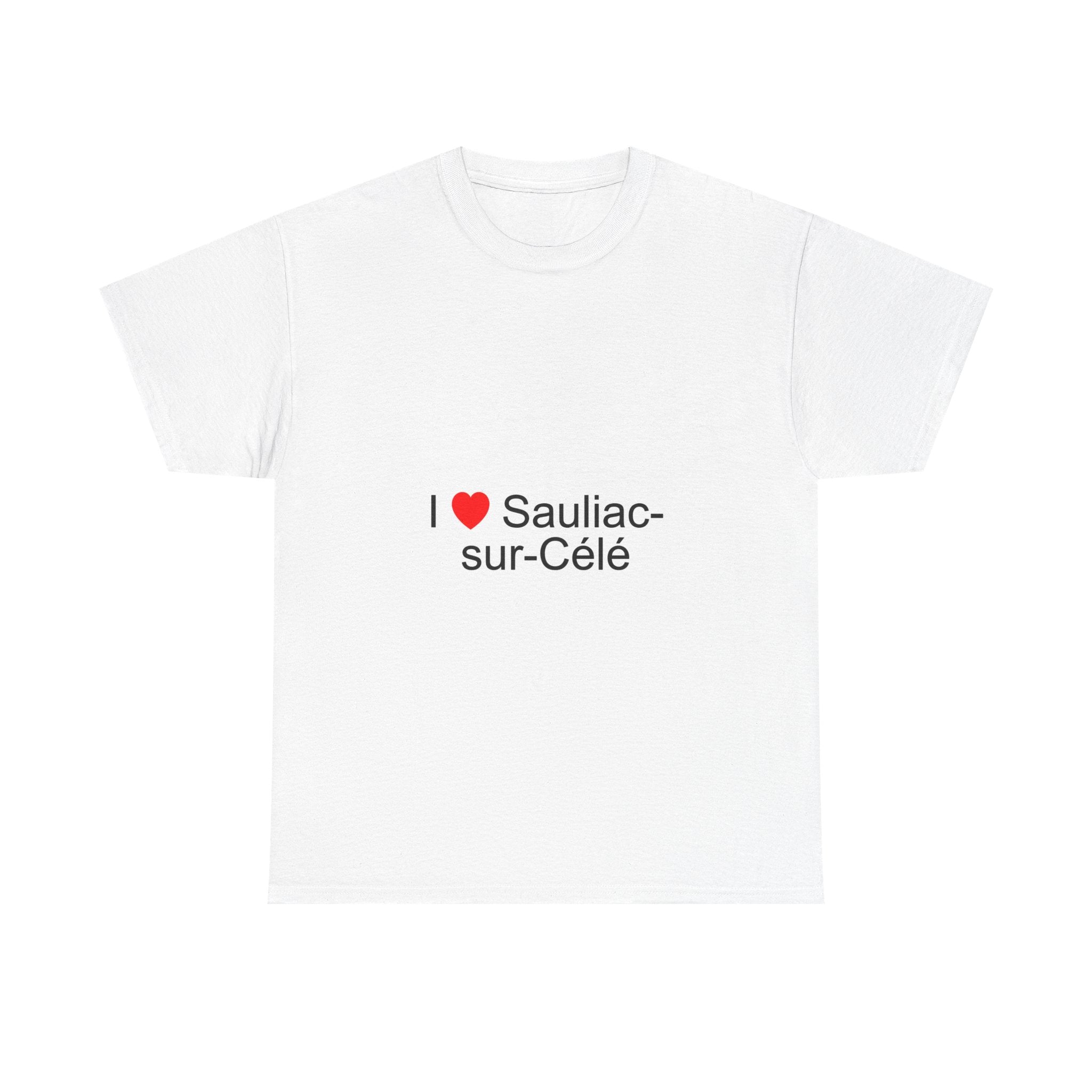 T-shirt I love sauliac-sur-célé