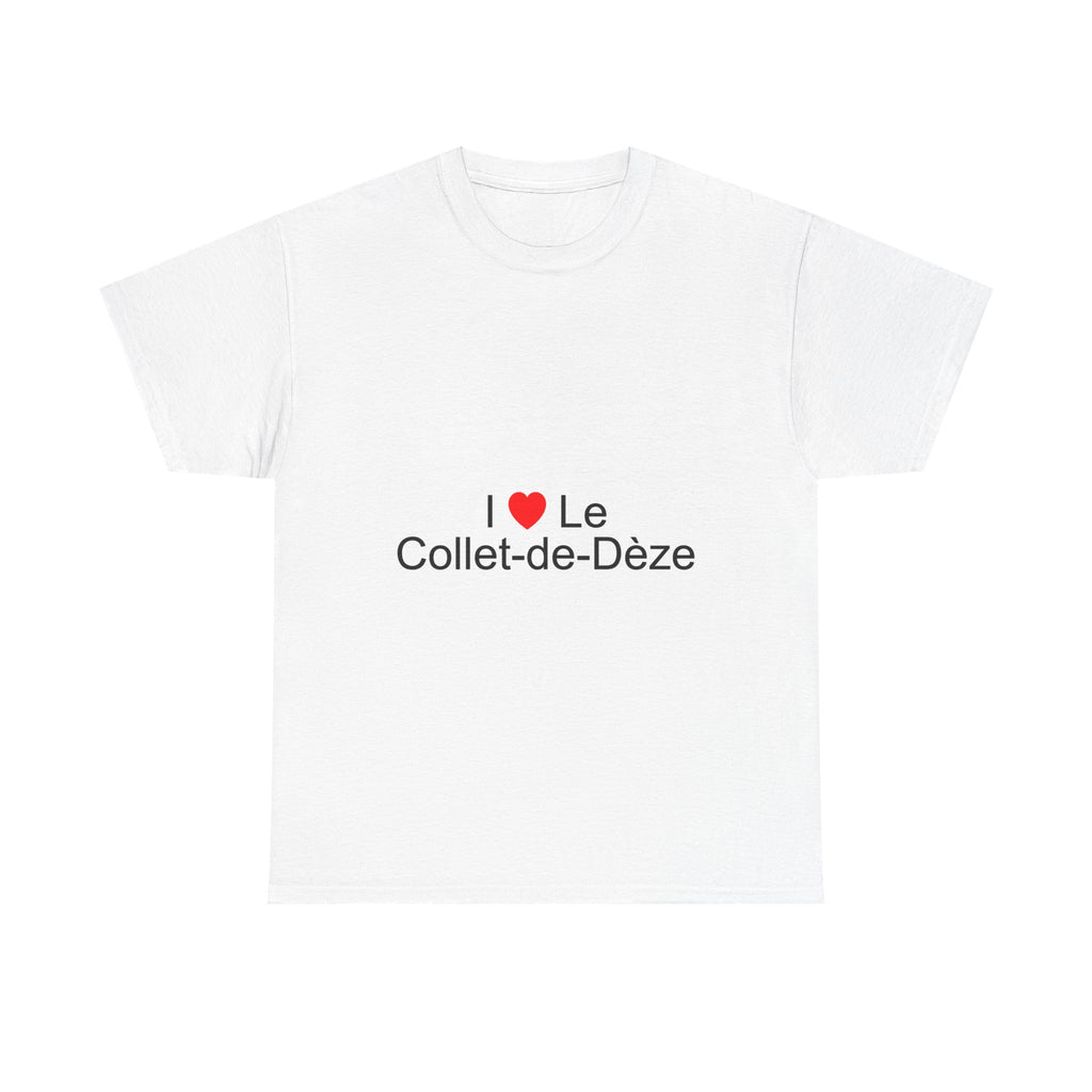 T-shirt I love le collet-de-dèze