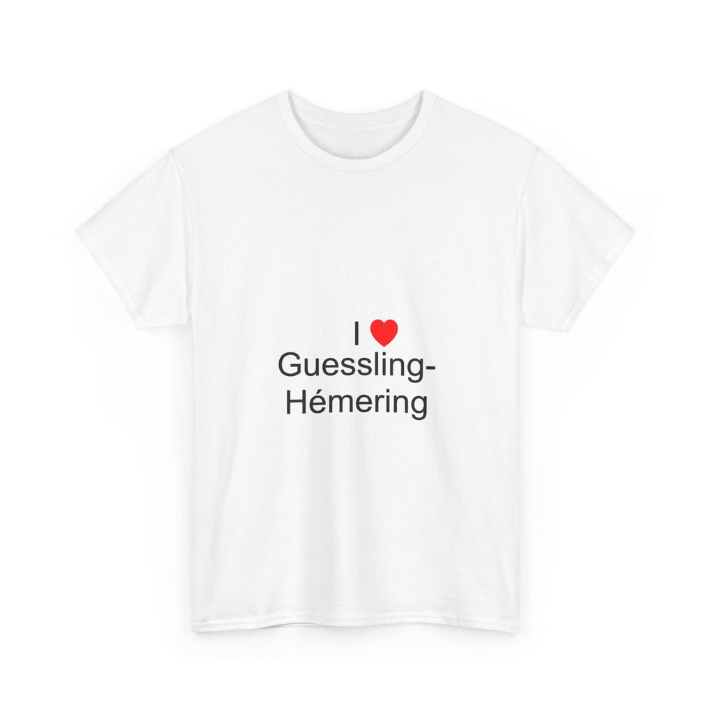 T-shirt I love guessling-hémering
