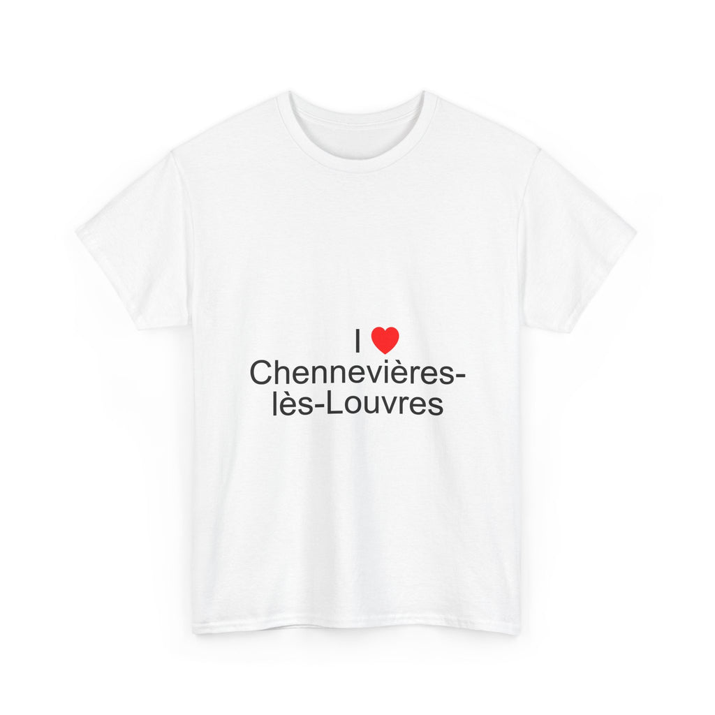 T-shirt I love chennevières-lès-louvres