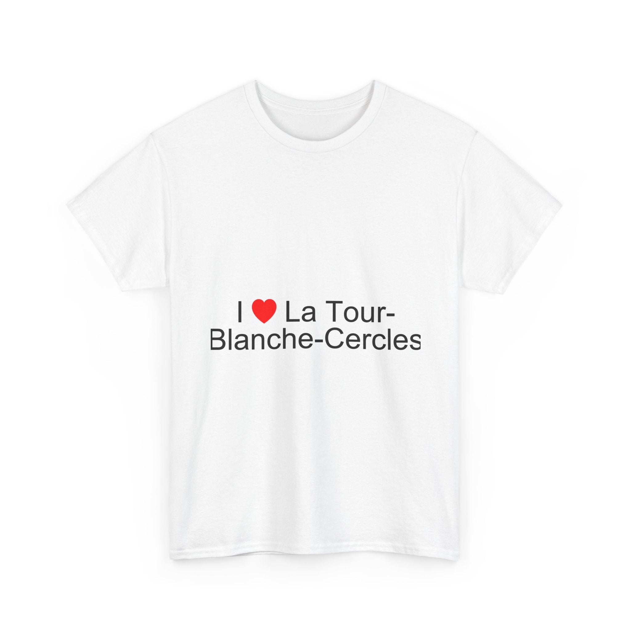 T-shirt I love la tour-blanche-cercles