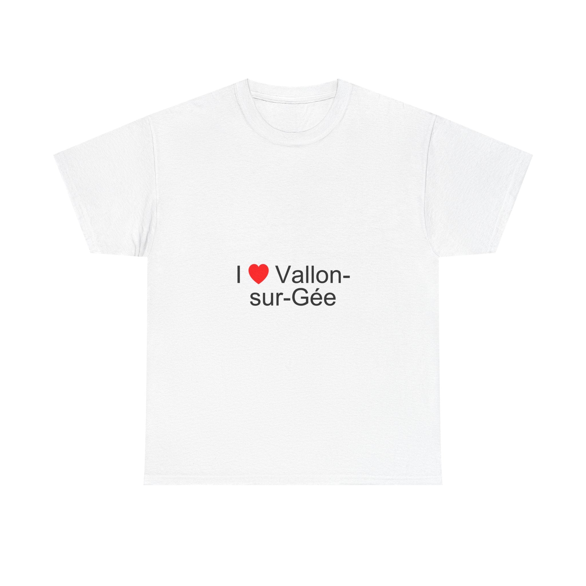 T-shirt I love vallon-sur-gée
