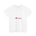 T-shirt I love ivory