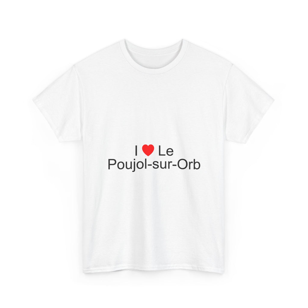 T-shirt I love le poujol-sur-orb