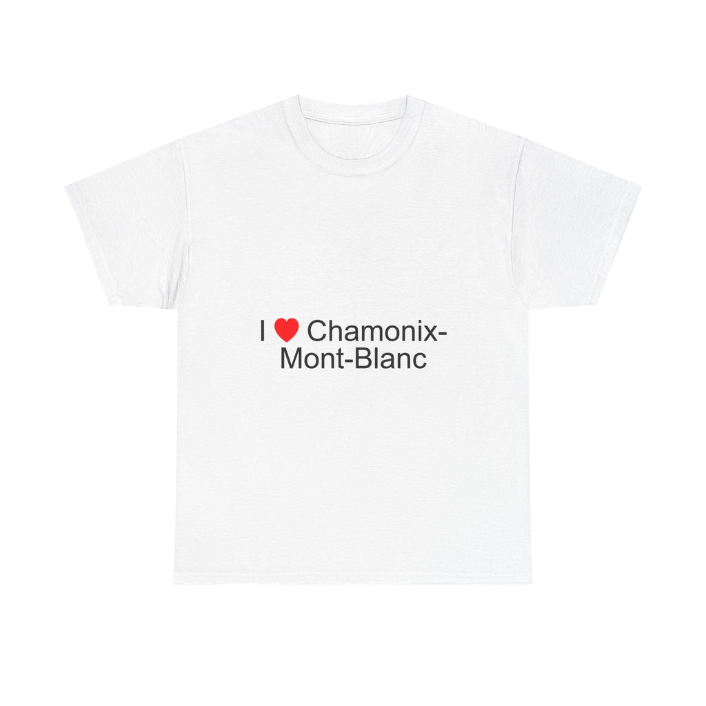 T-shirt I love chamonix-mont-blanc