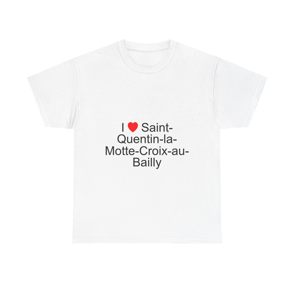T-shirt I love saint-quentin-la-motte-croix-au-bailly