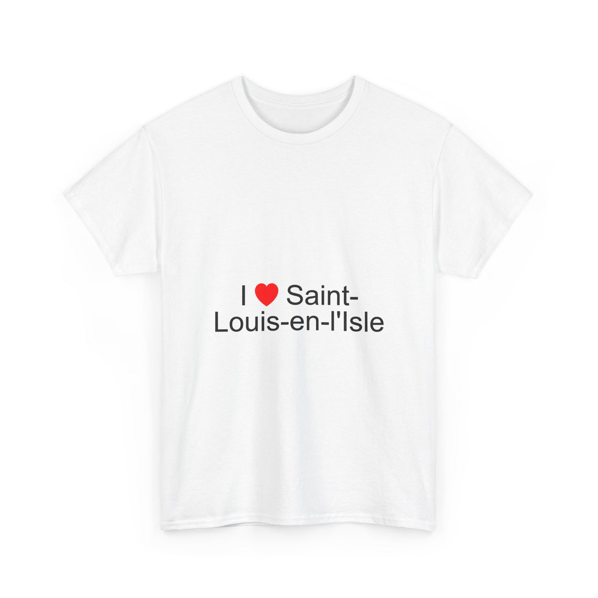 T-shirt I love saint-louis-en-l'isle
