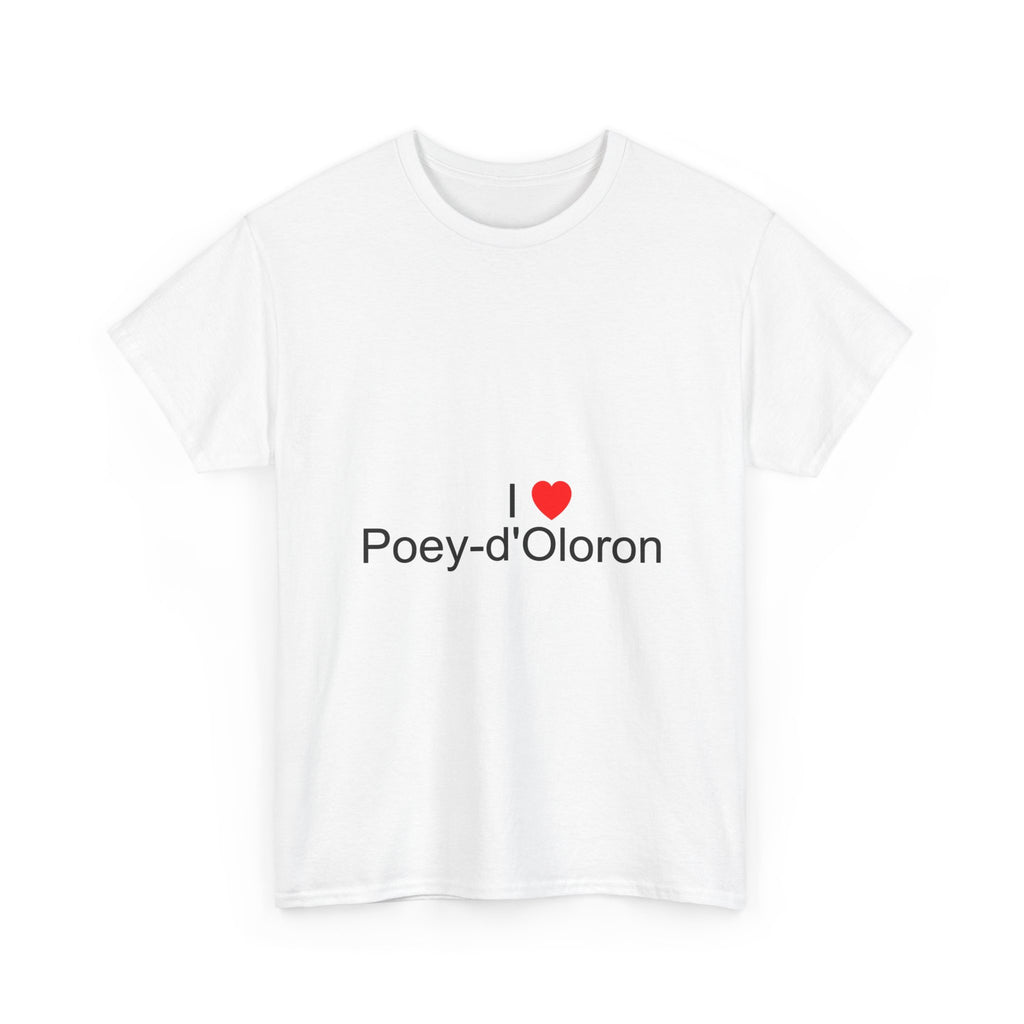T-shirt I love poey-d'oloron