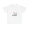 T-shirt I love saint-pierre-de-chignac