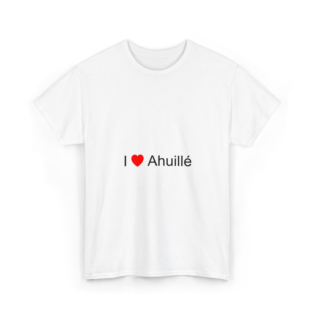 T-shirt I love ahuillé