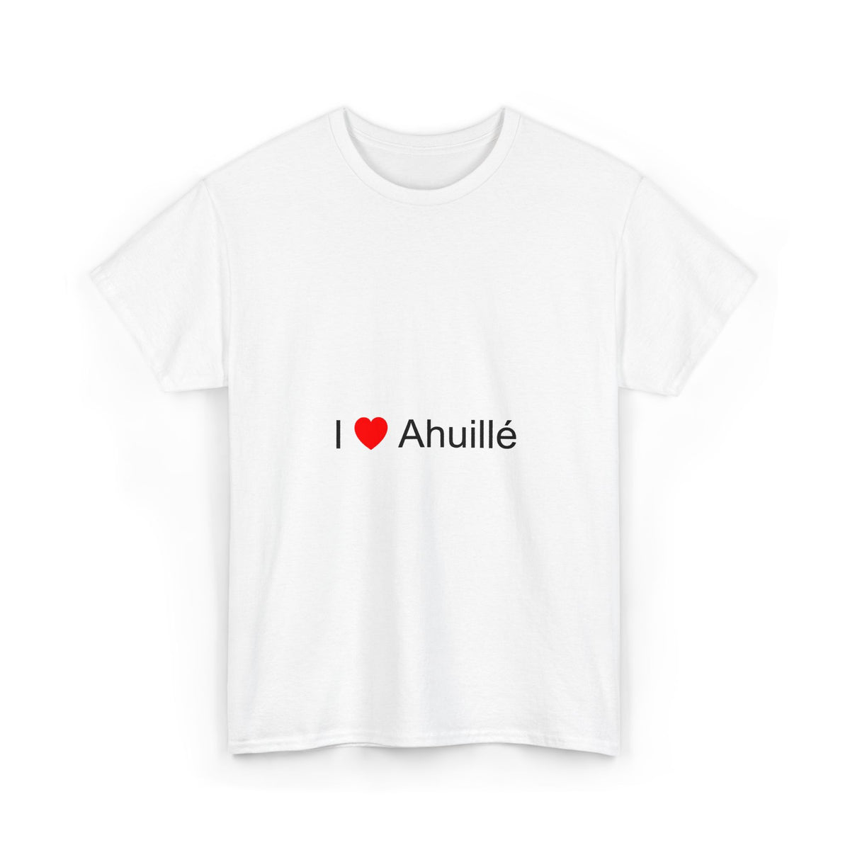 T-shirt I love ahuillé