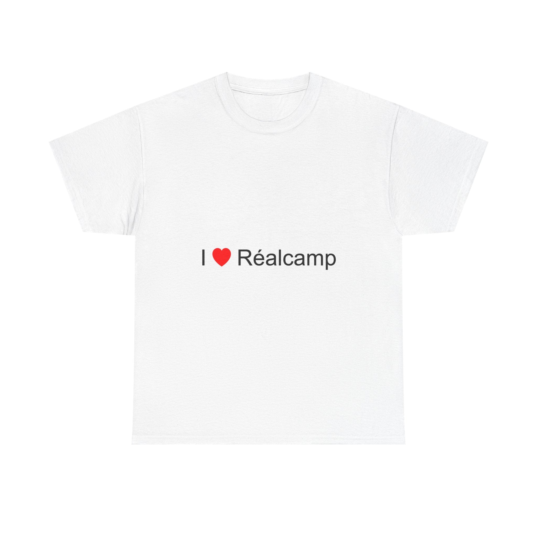T-shirt I love réalcamp