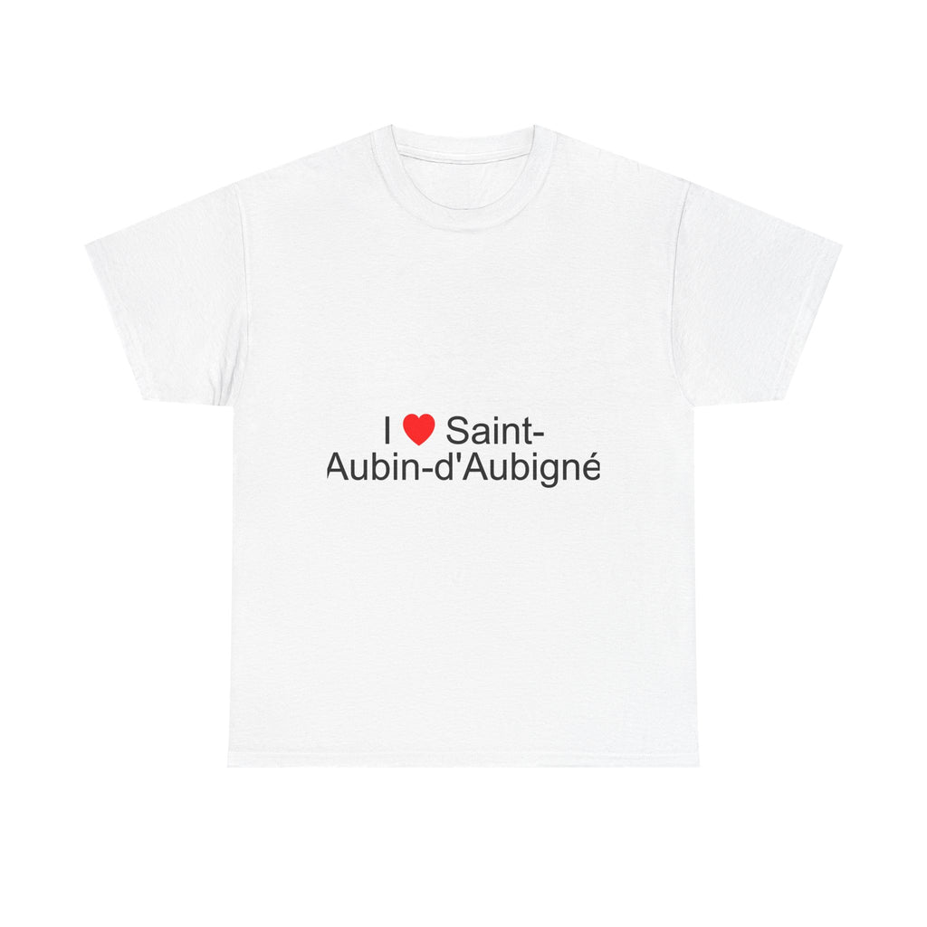 T-shirt I love saint-aubin-d'aubigné