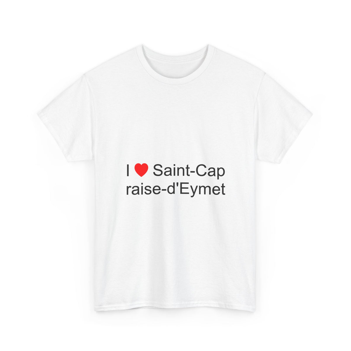 T-shirt I love saint-capraise-d'eymet
