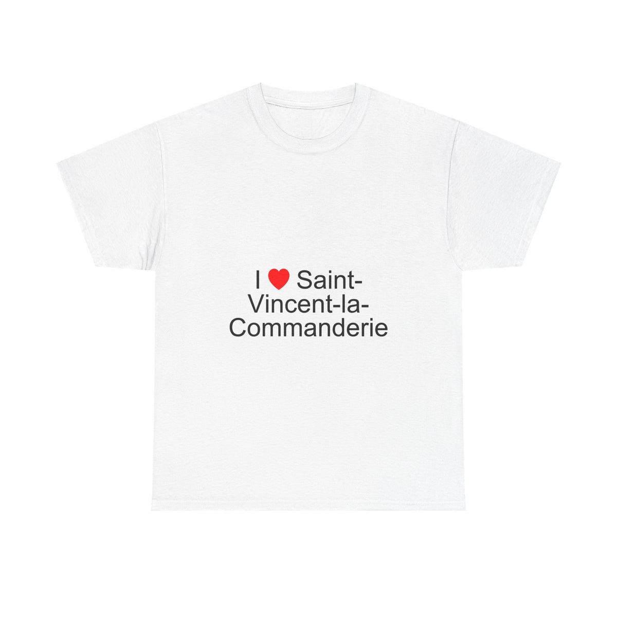 T-shirt I love saint-vincent-la-commanderie