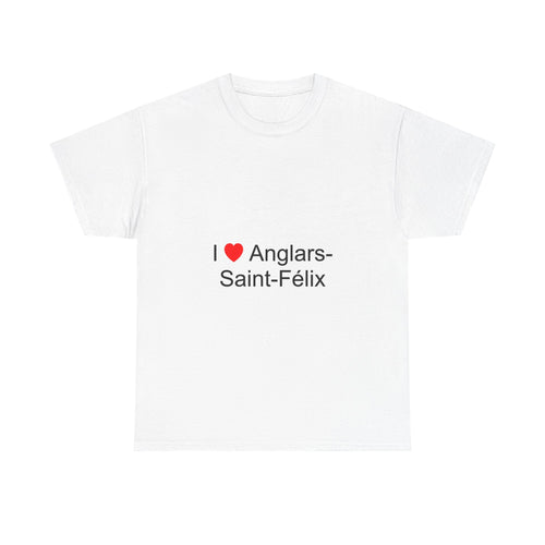 T-shirt I love anglars-saint-félix