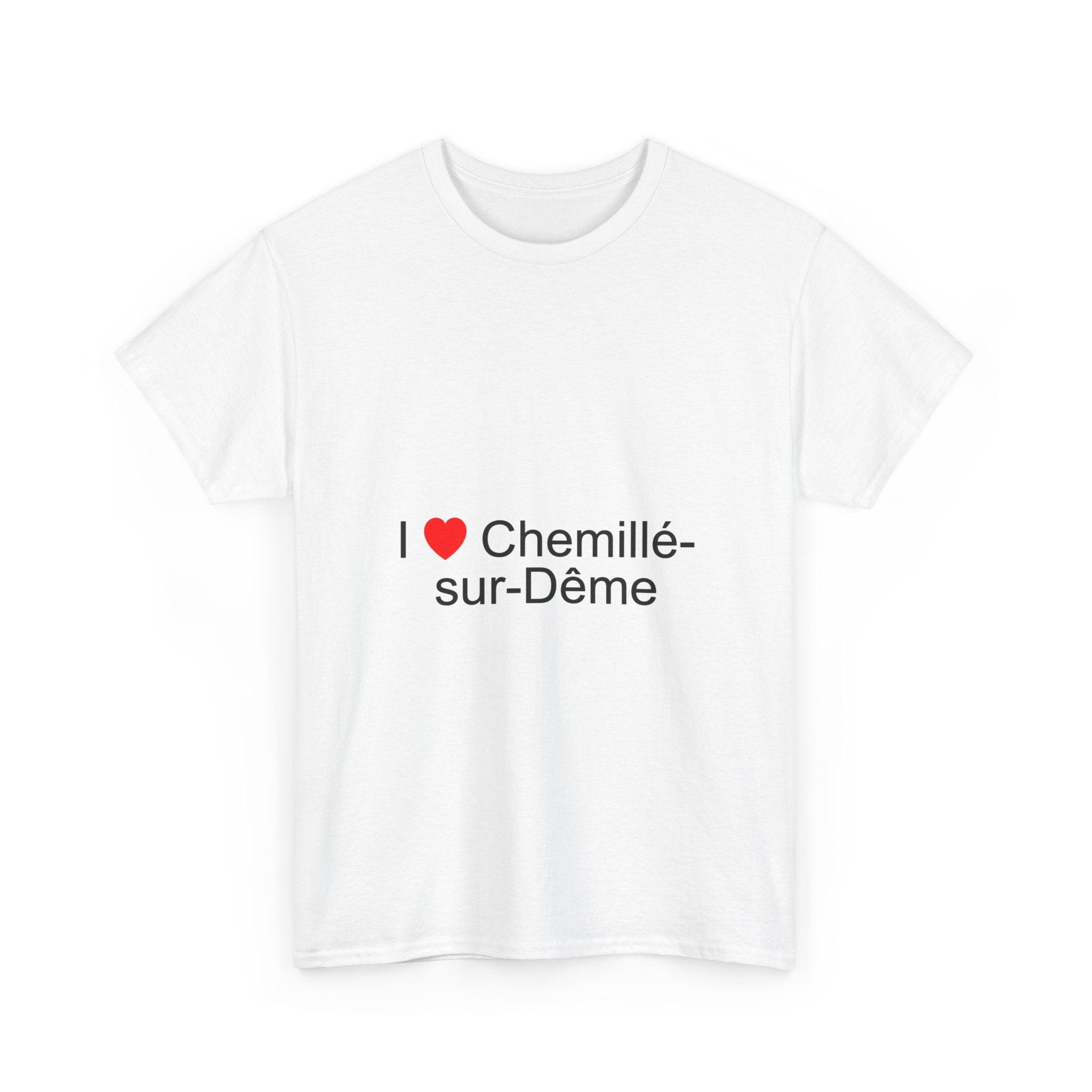 T-shirt I love chemillé-sur-dême