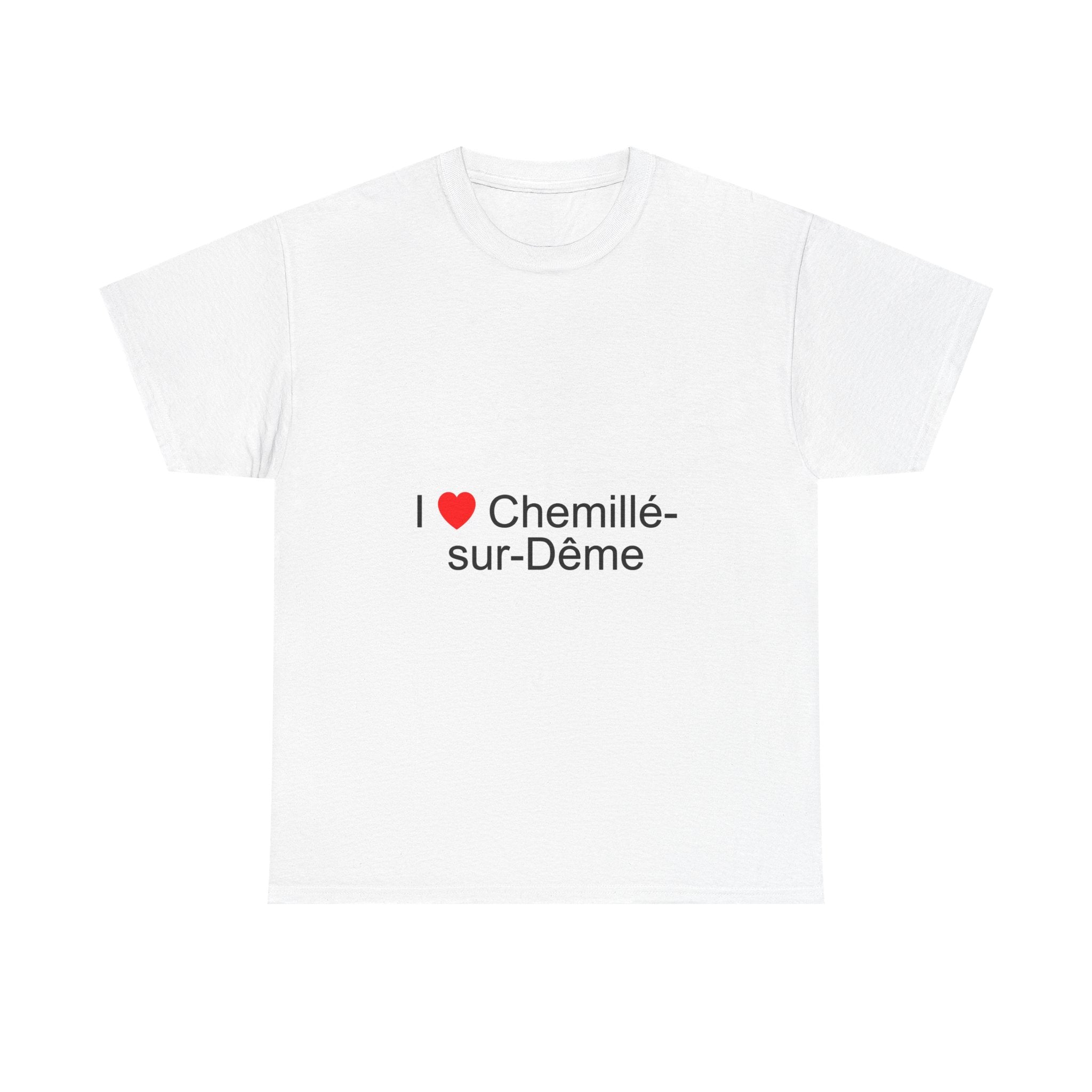 T-shirt I love chemillé-sur-dême