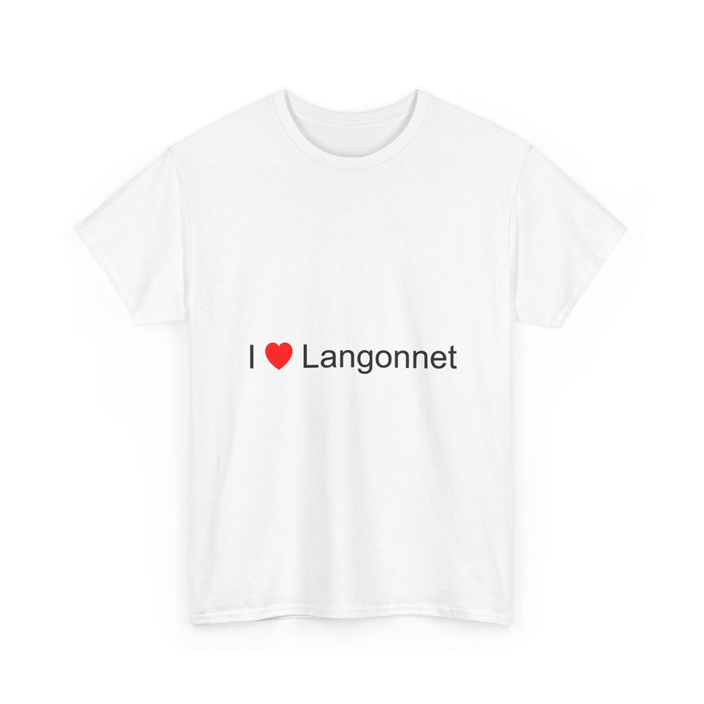 T-shirt I love langonnet