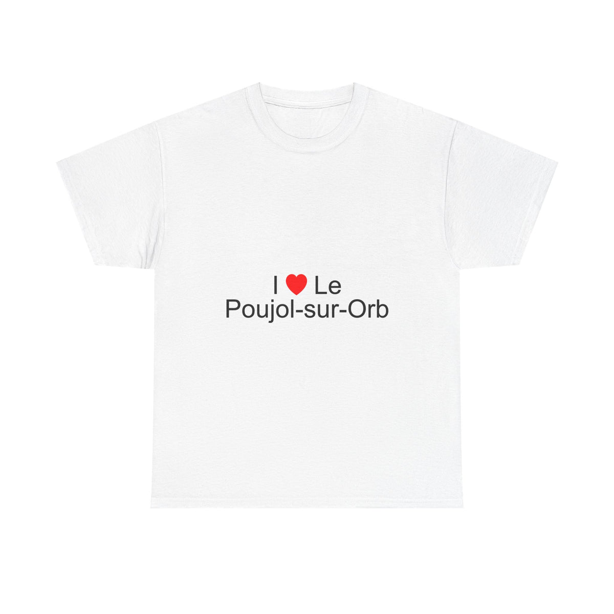 T-shirt I love le poujol-sur-orb