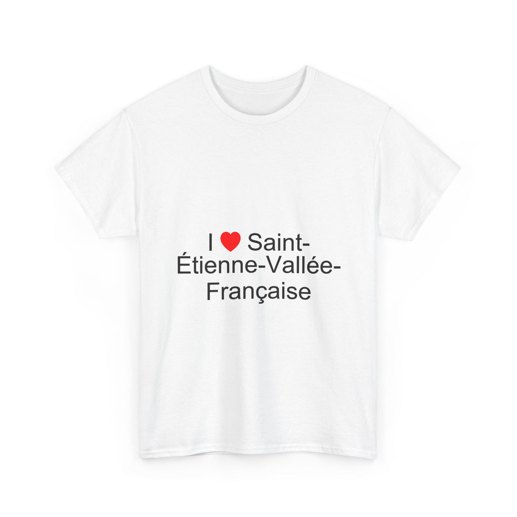 T-shirt I love saint-étienne-vallée-française