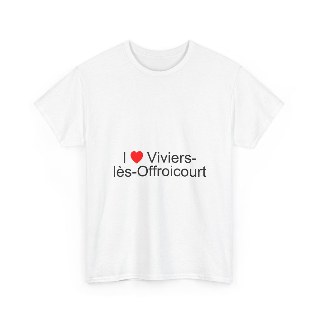 T-shirt I love viviers-lès-offroicourt