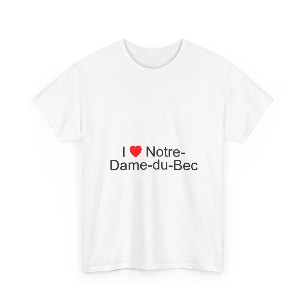 T-shirt I love notre-dame-du-bec