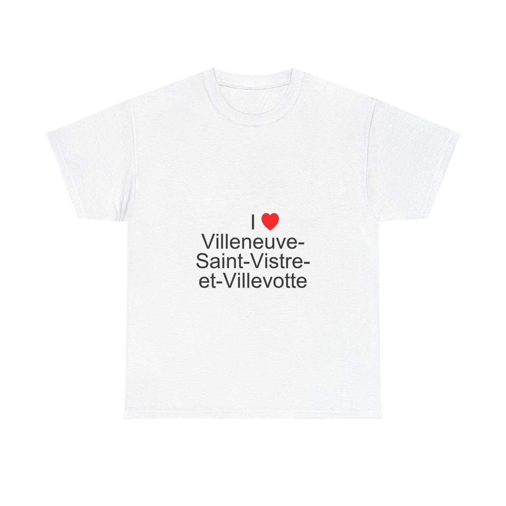 T-shirt I love villeneuve-saint-vistre-et-villevotte