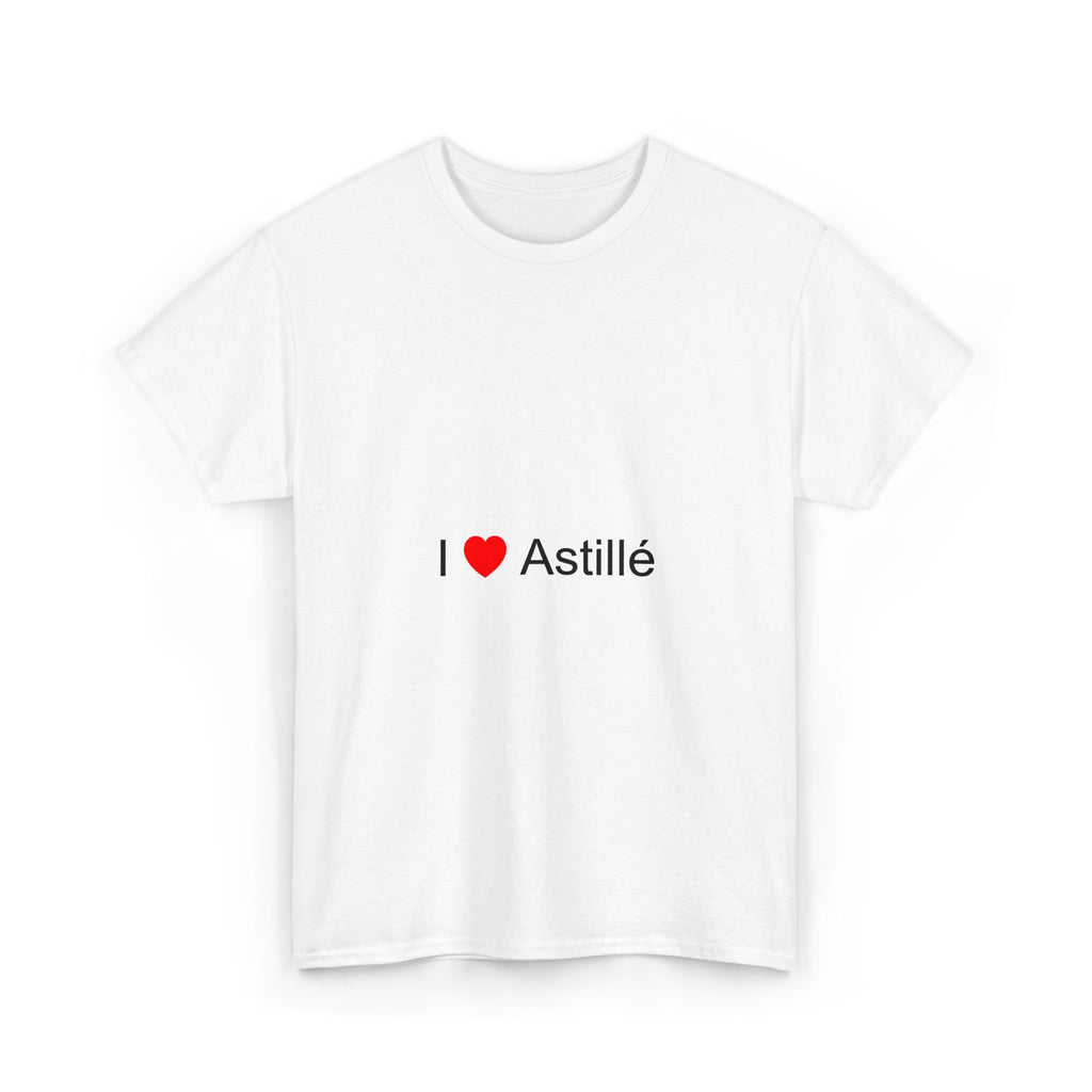 T-shirt I love astillé