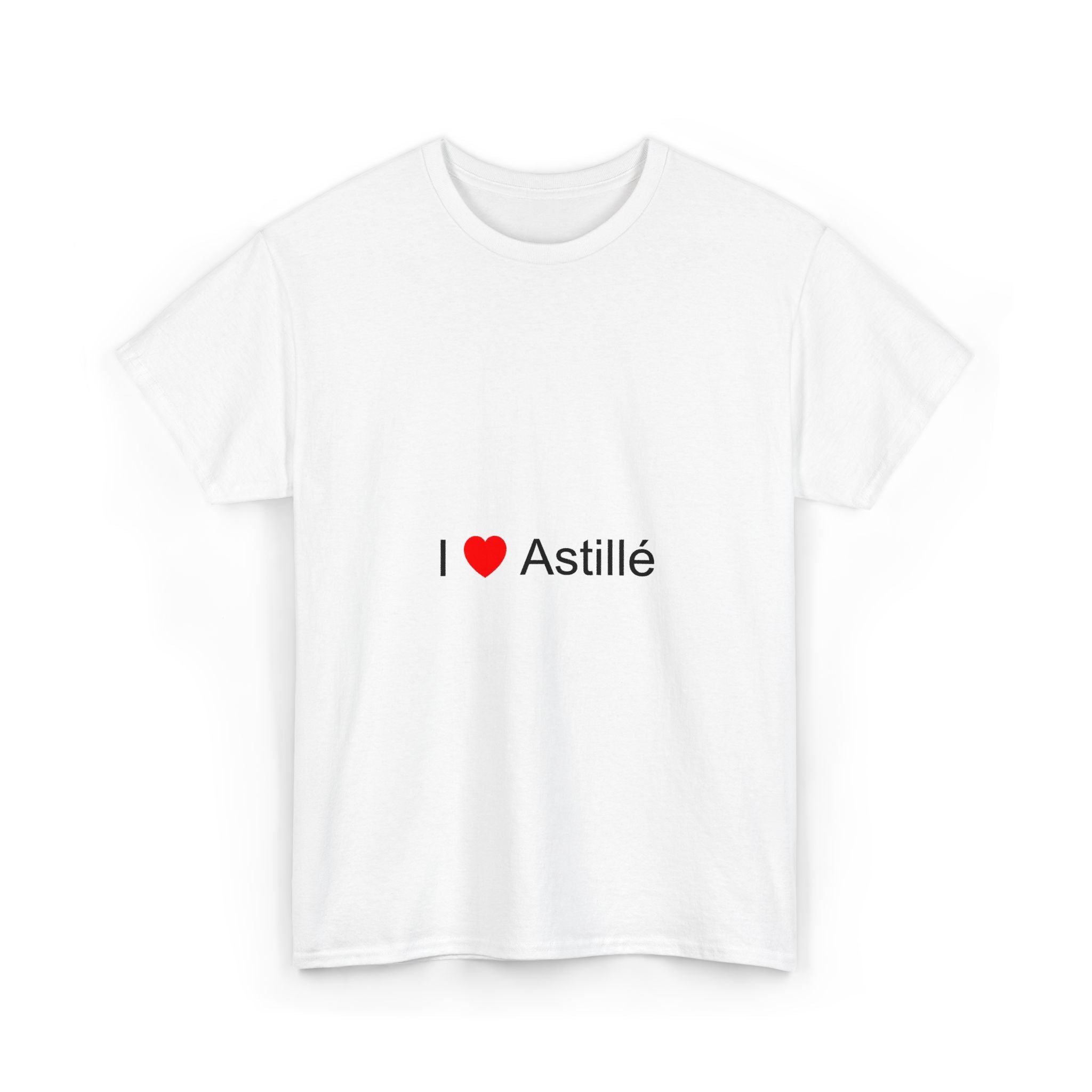 T-shirt I love astillé