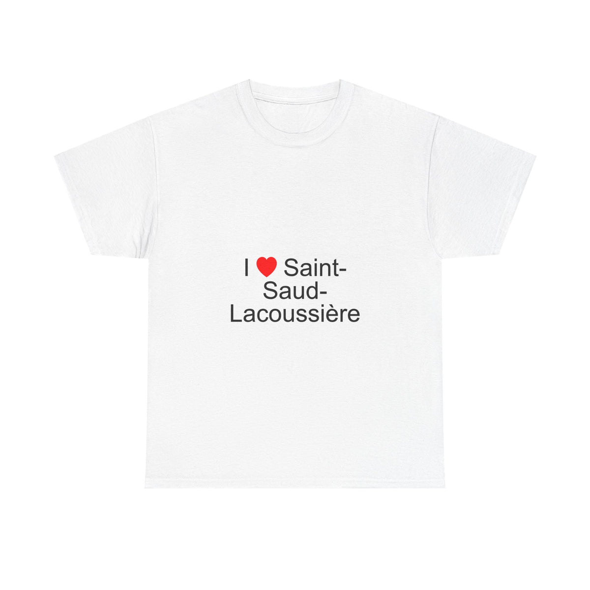 T-shirt I love saint-saud-lacoussière