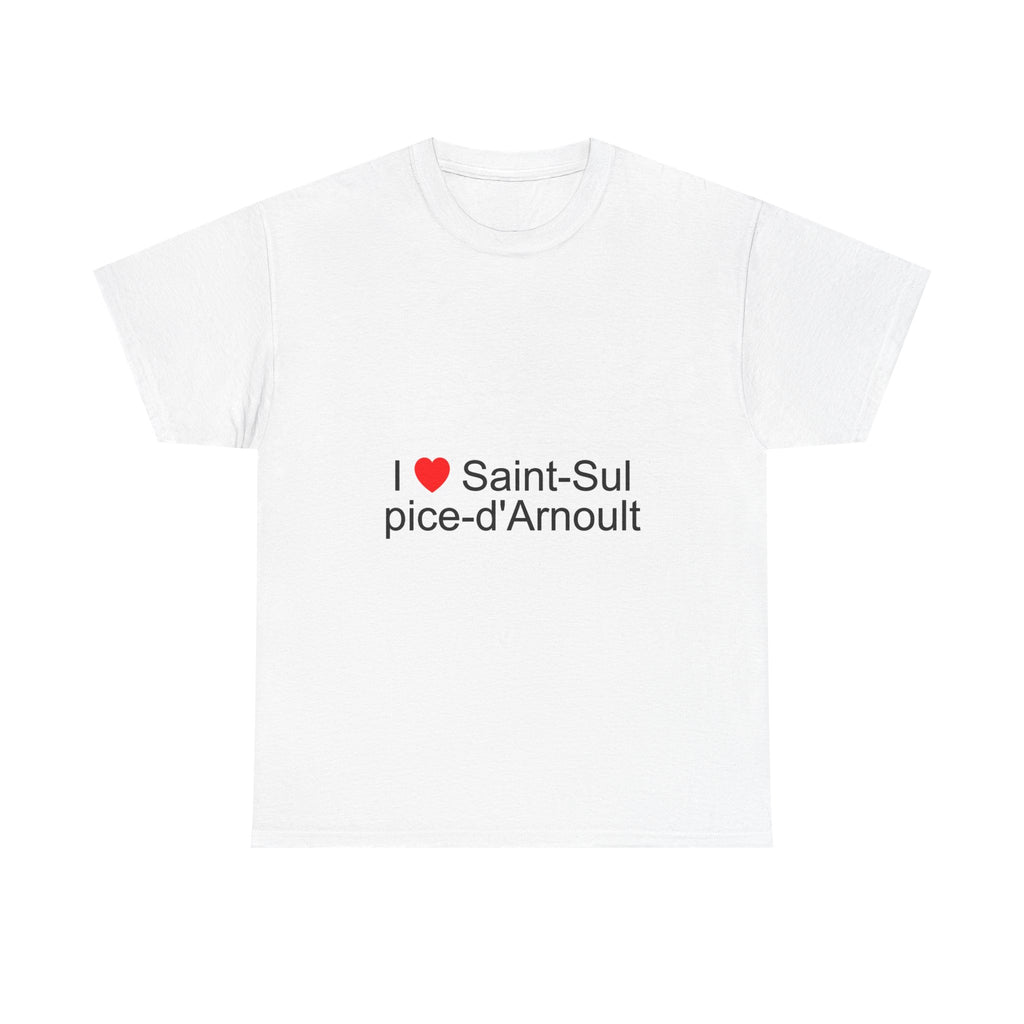 T-shirt I love saint-sulpice-d'arnoult