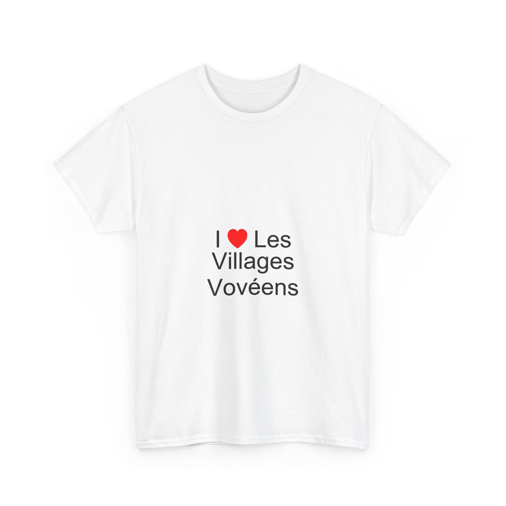 T-shirt I love les villages vovéens